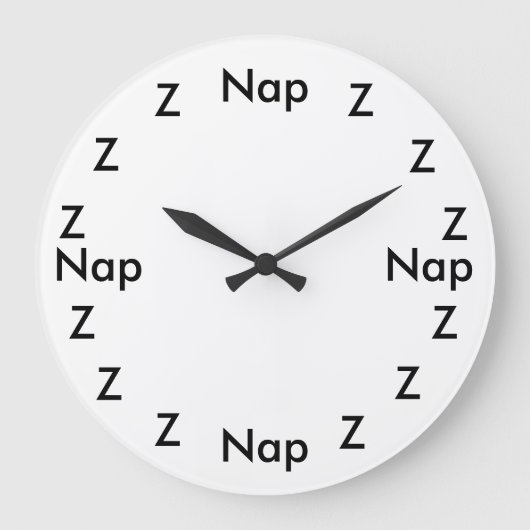 昼寝時計 ラージ壁時計 (正面)