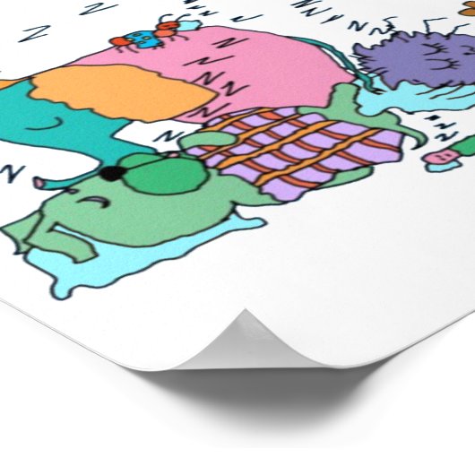 昼寝時間 ポスター (角)