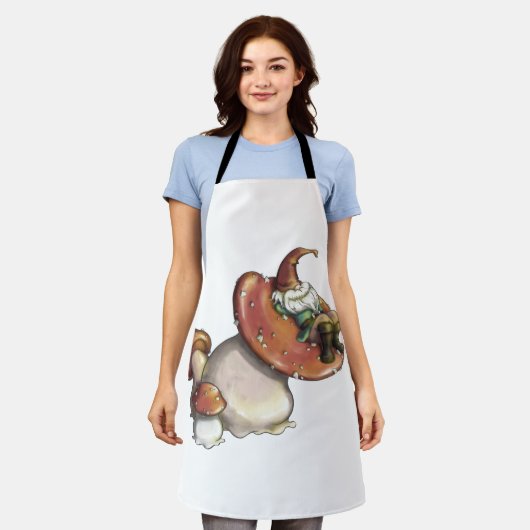 昼寝格言 エプロン (着用した状態)