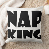 昼寝王BLACK及び白の枕 クッション (ブランケット)