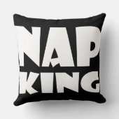 昼寝王BLACK及び白の枕 クッション (裏面)