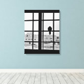 昼寝用の鳩 キャンバスプリント (インサイチュ (ウッドフロア))