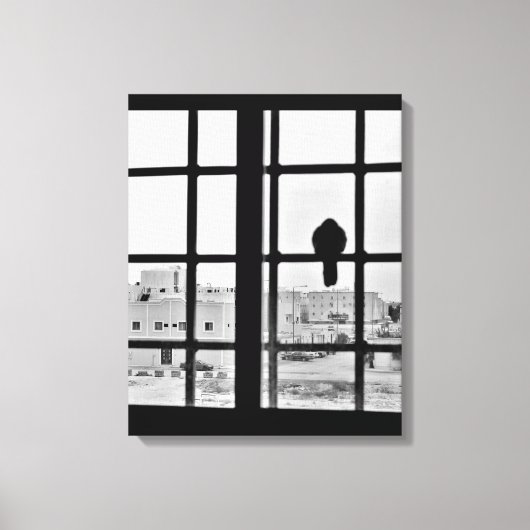 昼寝用の鳩 キャンバスプリント (正面)