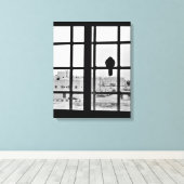 昼寝用の鳩 キャンバスプリント (インサイチュ (ウッドフロア))