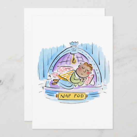 昼寝脚 招待状 (正面/裏面)