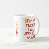 昼寝親愛は、私が子供の頃に君に意地悪してごめんなさい コーヒーマグカップ (正面右)