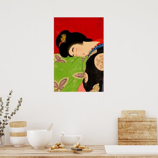 昼寝鳥居琴洞1933 ポスター (キッチン)