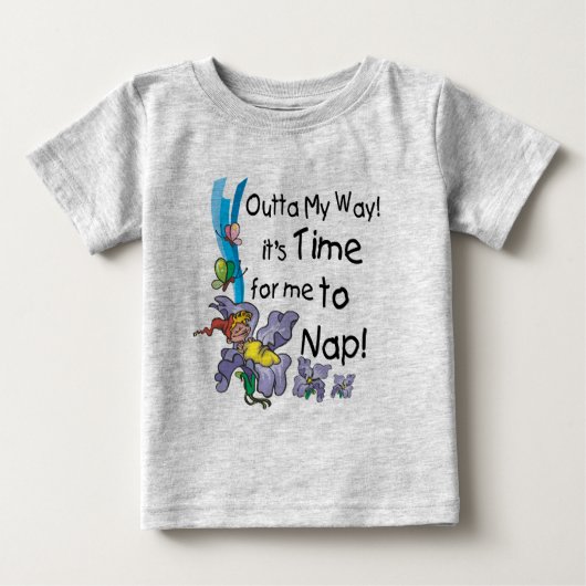 昼寝 ベビーTシャツ (正面)