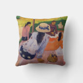 昼寝-ポール・ゴーギャンの枕 クッション (裏面)