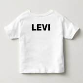 昼寝 作って 破壊 繰り返す トドラーTシャツ (裏面)