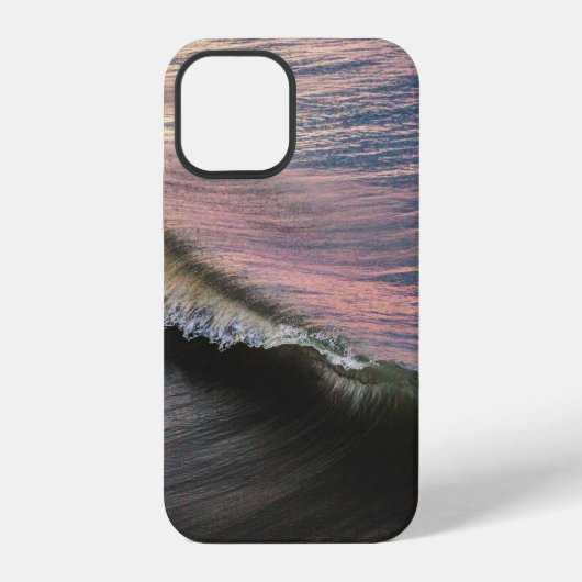 昼間に海岸に打ち寄せる大洋の波 iPhoneケース (裏面)