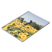 昼間のひまわり畑 ノートブック (左側)