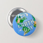 昼間のアースデー 缶バッジ (正面&裏面)