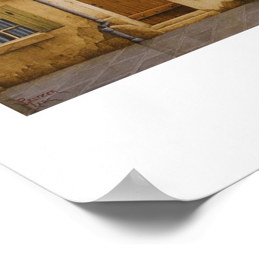 昼間のパリ ポスター (角)