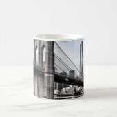 昼間のブルックリン橋 コーヒーマグカップ (中央)