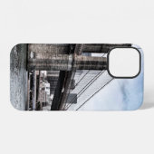 昼間のブルックリン橋 iPhoneケース (裏面横)
