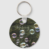 昼間のモノグラムのキーチェーン中のバブル キーホルダー (正面)