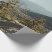 昼間の山の緑の木 ラッピングペーパー (角)