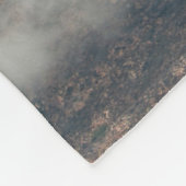 昼間の山岳地帯撮影 フリースブランケット (角)