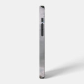 昼間の曇り空の下の灰色のコンクリートの建物 iPhoneケース (左側面)