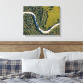 昼間の木々の航空写真 キャンバスプリント (インサイチュ (寝室))