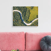 昼間の樹木の空中写真 キャンバスプリント (インサイチュ (リビング))