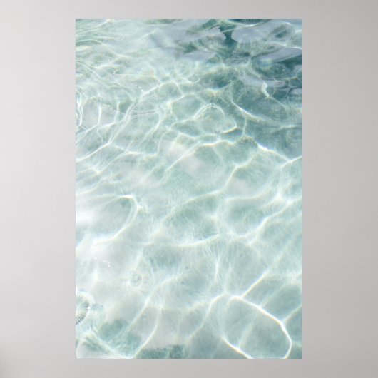 昼間の水に反射する光 ポスター (正面)