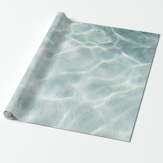 昼間の水に反射する光 ラッピングペーパー (アンロールド)