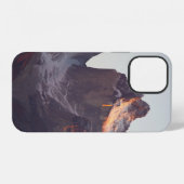 昼間の氷河の山々 iPhoneケース (裏面横)