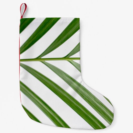 昼間の緑葉植物 スモールクリスマスストッキング (正面)