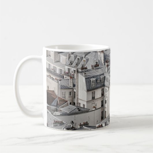 昼間の街の眺め コーヒーマグカップ (左)