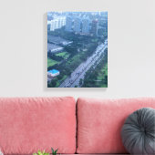 昼間の都市建物の航空写真 キャンバスプリント (インサイチュ (リビング))