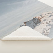昼間の雪を頂いた山 シェルパブランケット (3/4)