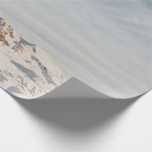 昼間の雪を頂いた山 ラッピングペーパー (角)