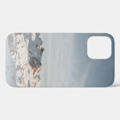 昼間の雪を頂いた山 Case-Mate iPhoneケース (裏面 (横))