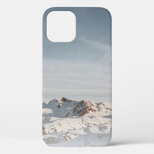 昼間の雪を頂いた山 Case-Mate iPhoneケース (裏面)