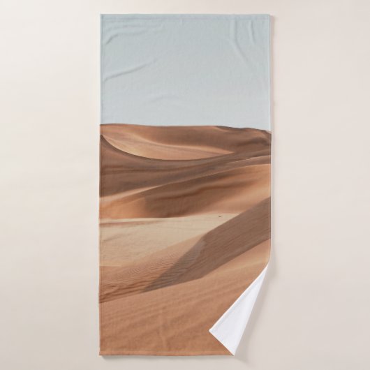昼間の青空澄んの下の砂漠 バスタオル (バスタオル)