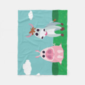 昼間のShane及び用心深い フリースブランケット (正面)