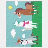 昼間のShane、トミーおよびゾーラ フリースブランケット (正面)