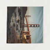 昼間サンフランシスコ・ゴールデンゲートブリッジ タペストリー (正面(横))