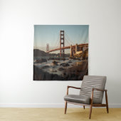 昼間サンフランシスコ・ゴールデンゲートブリッジ タペストリー (インサイチュ)