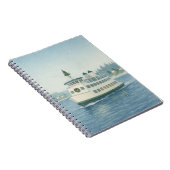 昼間フェリーのクリスマスカード ノートブック (右側)