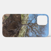 昼間山にむき出しの木 Case-Mate iPhoneケース (裏面 (横))