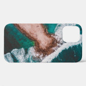 昼間海水に囲まれた茶色の島 Case-Mate iPhoneケース (裏面 (横))