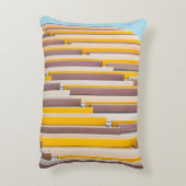 昼間用黄色コンクリート建物 アクセントクッション (裏面(縦))