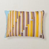 昼間用黄色コンクリート建物 アクセントクッション (裏面)