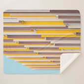 昼間用黄色コンクリート建物 シェルパブランケット (正面(横))