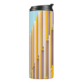 昼間用黄色コンクリート建物 タンブラー (回転左)