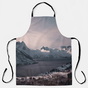 昼間雪山 エプロン