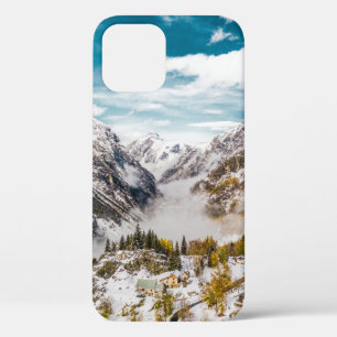 昼間雪山 iPhone 12ケース